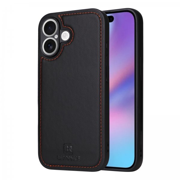 Betopnice iPhone 17 -kuoret irrotettavalla kuorella 005 Musta