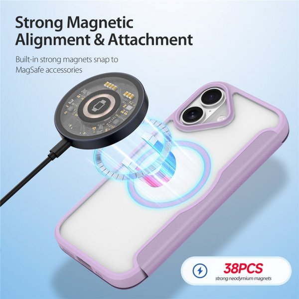 Dux Ducis iPhone 17 -suojakuori Skin X Pro Series MagSafe, violetti