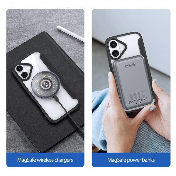 Dux Ducis iPhone 17 -kotelo Skin X Pro Series MagSafe, musta