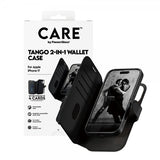 CARE by PanzerGlass iPhone 17 -suojakotelo Tango Two-in-One Wallet MagSafe, musta