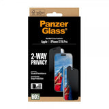 PanzerGlass iPhone 17/iPhone 16 Pro Näytönsuoja Ultra-Wide Fit Privacy EasyAligner
