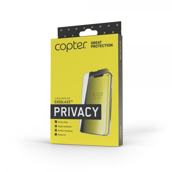 Copter iPhone 17/iPhone 17 Pro Näytönsuoja Exoglass Flat Privacy