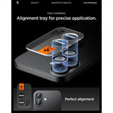 Spigen iPhone 17 Kameransuojaus GLAS.tR EZ Fit Optik Pro 2-pakkaus Sininen
