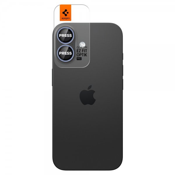 Spigen iPhone 17 Kameransuojaus GLAS.tR EZ Fit Optik Pro 2-pakkaus Sininen
