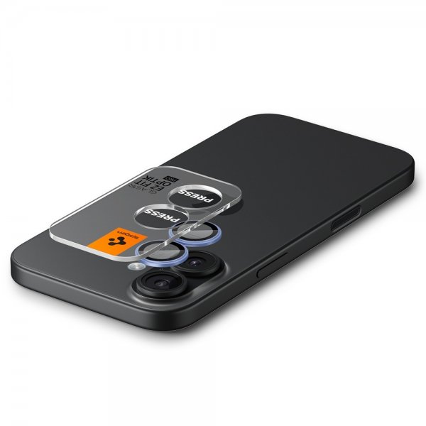 Spigen iPhone 17 Kameransuojaus GLAS.tR EZ Fit Optik Pro 2-pakkaus Sininen