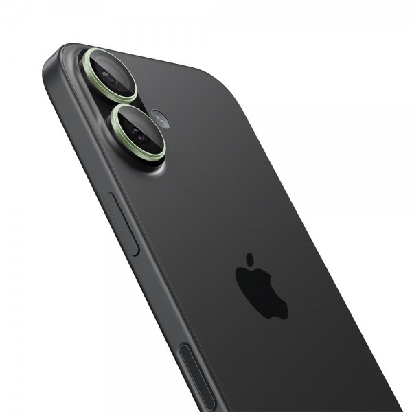 Spigen iPhone 17 Kameran suojaus GLAS.tR EZ Fit Optik Pro 2-pakkaus Vihreä