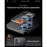 Spigen iPhone 17 Kameran suojaus GLAS.tR EZ Fit Optic Pro 2-pakkaus Violetti