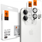 Spigen iPhone 17 -kameran suojalasi GLAS.tR EZ Fit Optik Pro, 2 kpl, hopea
