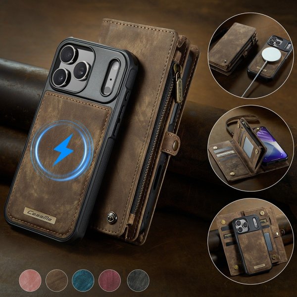 CaseMe iPhone 17 Pro Kotelo 008 Series Irrotettava Kuori Ruskea