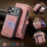 CaseMe iPhone 17 Pro -kotelo 008 Series Irrotettava kuori, vaaleanpunainen