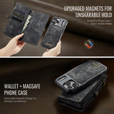 CaseMe iPhone 17 Pro -kotelo 008 Series Irrotettava Kuori Musta
