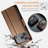 CaseMe iPhone 17 Pro -kotelo, 023 Series, ruskea