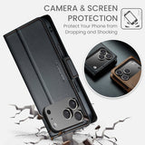 CaseMe iPhone 17 Pro -kotelo 023 Series Musta