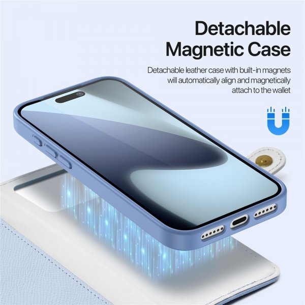 Dux Ducis iPhone 17 Pro Kotelo 2-in-1 Lawa Series MagSafe Sininen