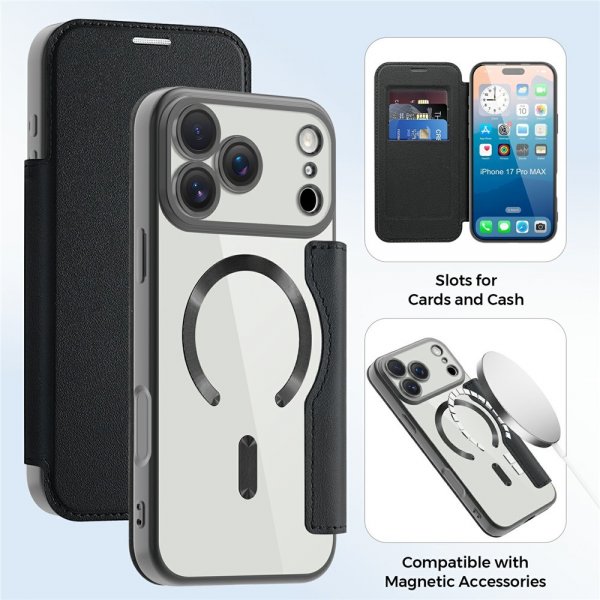 iPhone 17 Pro -kotelo MagSafe, musta