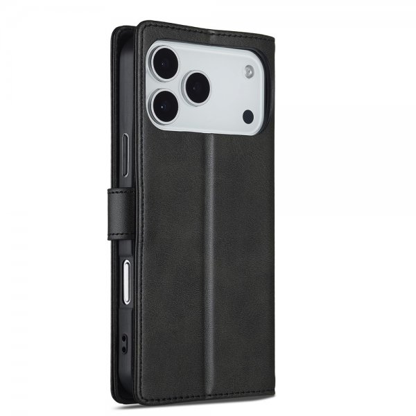 Lc.Imeeke iPhone 17 Pro -kotelo korttipaikalla ja jalustatoiminnolla, musta