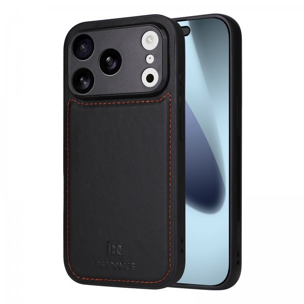 Betopnice iPhone 17 Pro -kotelo irrotettavalla kuorella 005 Musta