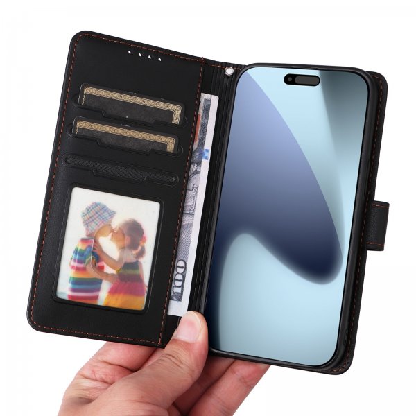 Betopnice iPhone 17 Pro -kotelo irrotettavalla kuorella 005 Musta