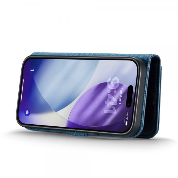Dg.Ming iPhone 17 Pro Kotelo irrotettavalla kuorella, sininen
