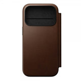 Nomad iPhone 17 Pro Modern Leather Folio -kotelo, ruskea