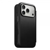 Nomad iPhone 17 Pro Modern Leather Folio -suojakotelo, musta