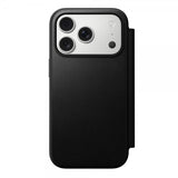Nomad iPhone 17 Pro Modern Leather Folio -suojakotelo, musta