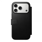 Nomad iPhone 17 Pro Modern Leather Folio -suojakotelo, musta