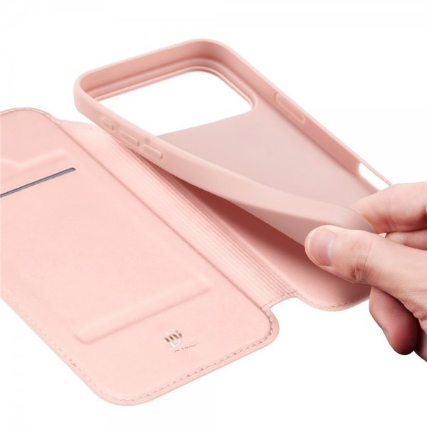 Dux Ducis iPhone 17 Pro -suojakuori Skin Pro Series, pinkki