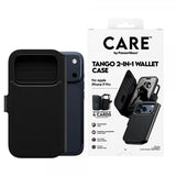 CARE by PanzerGlass iPhone 17 Pro -kotelo Tango Two-in-One Wallet MagSafe, musta