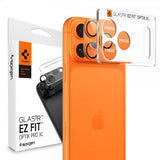 Spigen iPhone 17 Pro kameran suojalasi Glas.tR EZ Fit Optik Pro XL Oranssi
