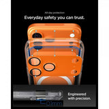 Spigen iPhone 17 Pro kameran suojalasi Glas.tR EZ Fit Optik Pro XL Oranssi