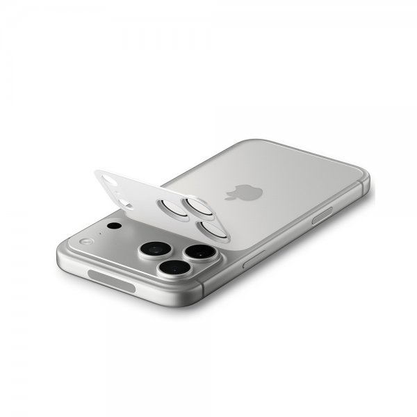Spigen iPhone 17 Pro kameran suojalasi Glas.tR EZ Fit Optik Pro XL Silver