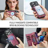 CaseMe iPhone 17 Pro Max -suojakotelo, 008 Series, irrotettava kuori, punainen