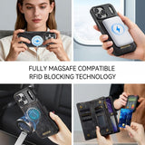 CaseMe iPhone 17 Pro Max -kotelo 008-sarja irrotettava kuori musta