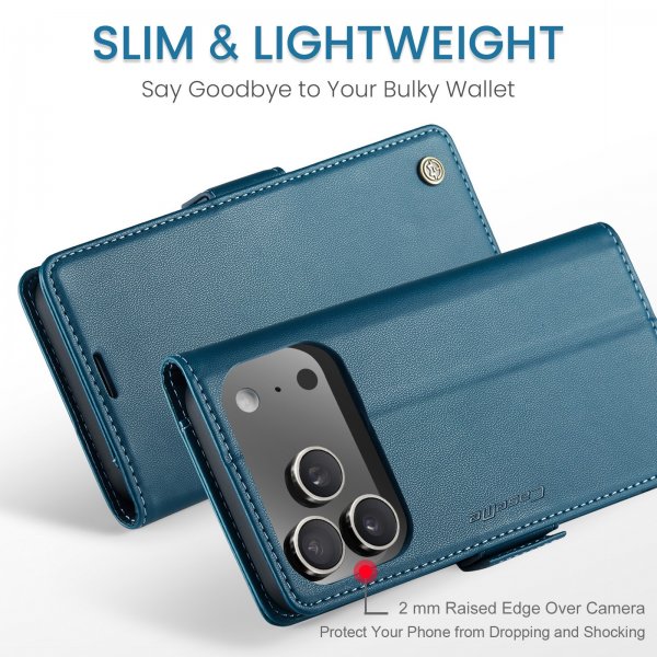 CaseMe iPhone 17 Pro Max suojakotelo 023-sarja sininen