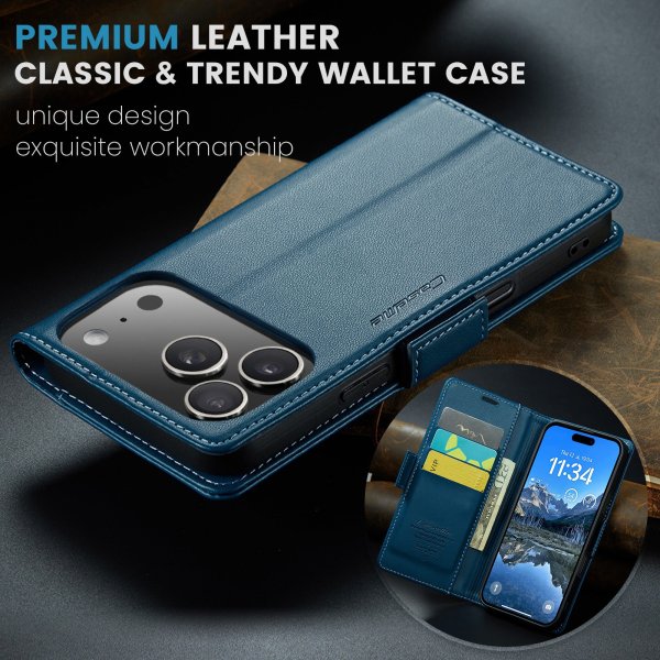 CaseMe iPhone 17 Pro Max suojakotelo 023-sarja sininen