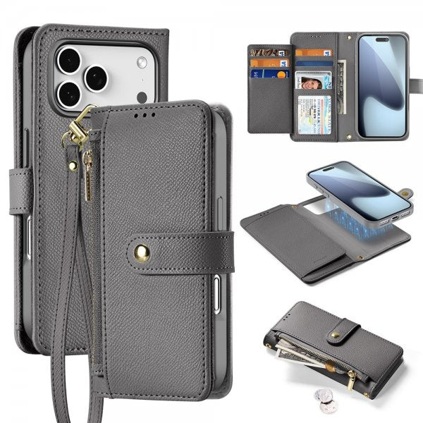 Dux Ducis iPhone 17 Pro Max -kotelo 2-in-1 Lawa Series MagSafe harmaa