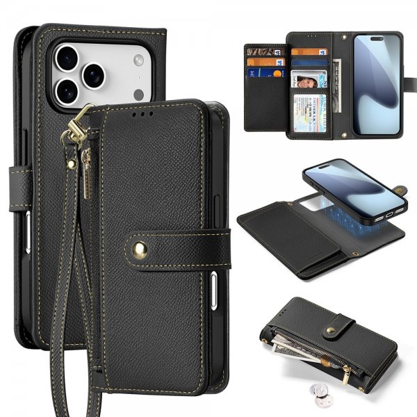 Dux Ducis iPhone 17 Pro Max 2-in-1 Lawa Series MagSafe -kotelo, musta