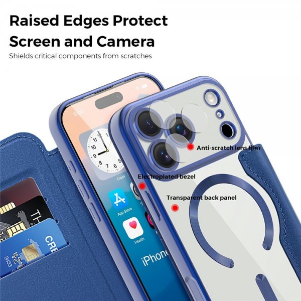 iPhone 17 Pro Max Kuori MagSafe Sininen