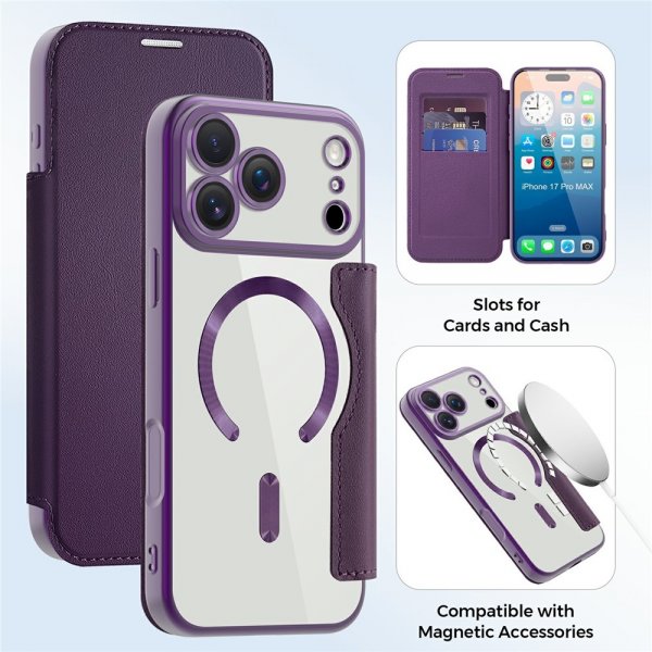 iPhone 17 Pro Max -kuori, MagSafe, violetti