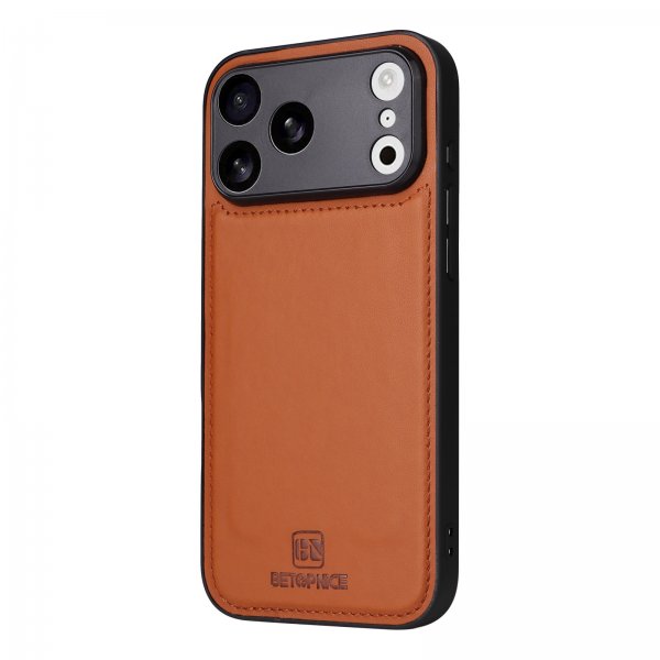 Betopnice iPhone 17 Pro Max -suojakotelo irrotettavalla kuorella 005 Ruskea