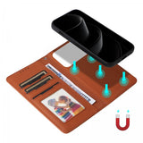 Betopnice iPhone 17 Pro Max -suojakotelo irrotettavalla kuorella 005 Ruskea