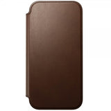 Nomad iPhone 17 Pro Max -kotelo, Modern Leather Folio, ruskea