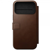 Nomad iPhone 17 Pro Max -kotelo, Modern Leather Folio, ruskea