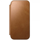Nomad iPhone 17 Pro Max -suojakotelo, Modern Leather Folio, English Tan