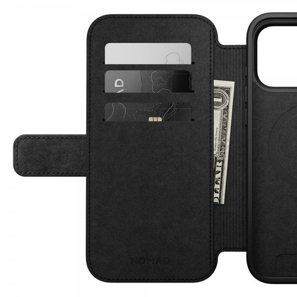 Nomad iPhone 17 Pro Max -suojakotelo, Modern Leather Folio, English Tan