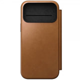 Nomad iPhone 17 Pro Max -suojakotelo, Modern Leather Folio, English Tan