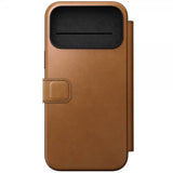 Nomad iPhone 17 Pro Max -suojakotelo, Modern Leather Folio, English Tan