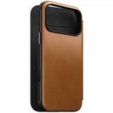 Nomad iPhone 17 Pro Max -suojakotelo, Modern Leather Folio, English Tan