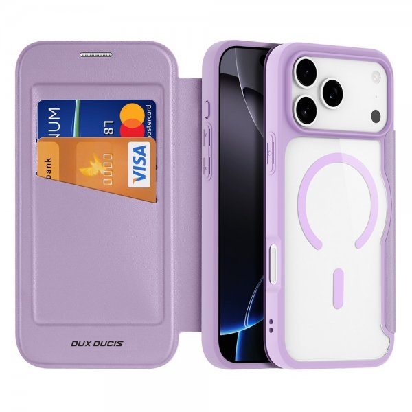 Dux Ducis iPhone 17 Pro Max -suojakuori Skin X Pro Series MagSafe, violetti